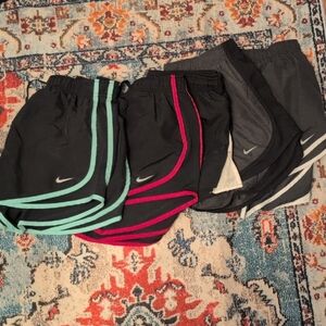 Nike Black and Gray Athletic Shorts Set